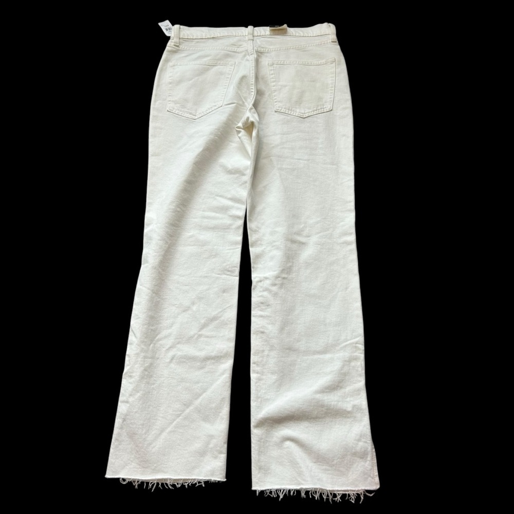 NWT Gap white mid rise split hem ‘90s loose jeans size 28 relaxed straight loose - Picture 3 of 10